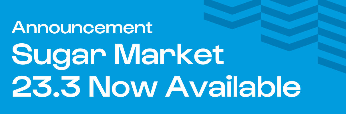 Announcement: Sugar Market 23.3 Now Available