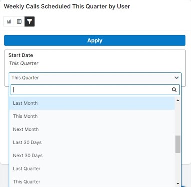 change filter selection 